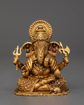 ganesh-with-halo-statue
