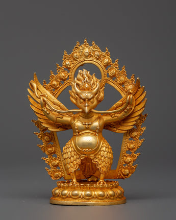 fierce-garuda-gold-plated-copper-sculpture