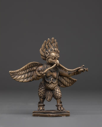Handcrafted brass garuda sculpture
