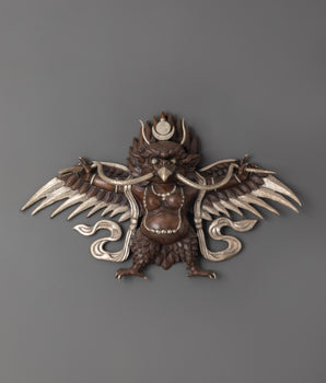 Oxidized Copper Garuda Wall Hanging | Handcrafted Tibetan Wall Art