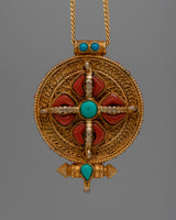 Double Vajra Ghau Box Locket