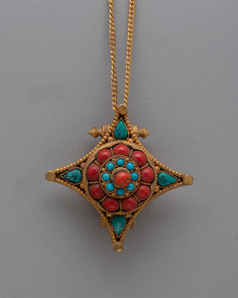 Handcrafted Tibetan Ghau Box Locket