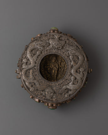 Silver and Brass Ghau Box