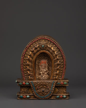 handcrafted-copper-ghau-box-with-four-armed-mahakala