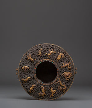 Tibetan Ghau Box with Loh | Sacred Ritual Box