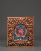 Copper Shakyamuni Buddha Ghau Box