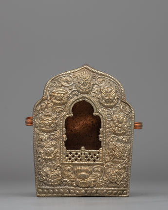 Silver-Plated Buddhist Ghau Box