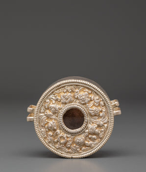 Silver Prayer Box | Handcrafted Ghau Amulet Box