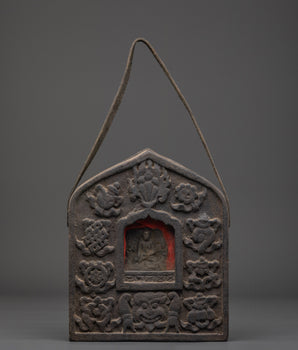 Handcrafted Ghau Box for Ceremony | Copper Buddhist Ritual Shrine