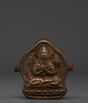 Buddhist Copper Prayer Ghau Box