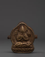 Buddhist Copper Prayer Ghau Box