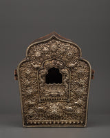 Handcrafted Ghau Box with White Metal & Copper Body