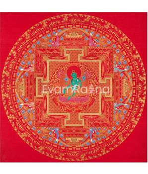 Goddess Green Tara Mandala Thangka