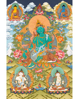 Green Tara Goddess Thangka