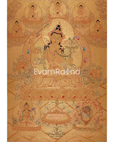Gold Style Manjushri Thangka