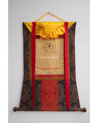 Gold Style Manjushri with Brocade