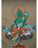 Sacred Green Tara Buddhist Art