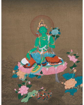 traditional-green-tara-thangka