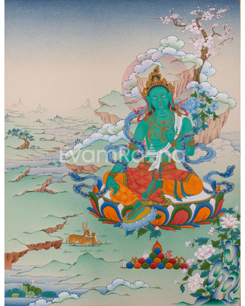 green-tara-thangka-print-mother-green-tara