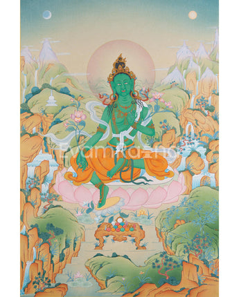 buddhist-arya-tara-thangka-print