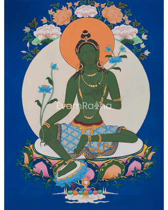 Goddess Green Tara Thangka