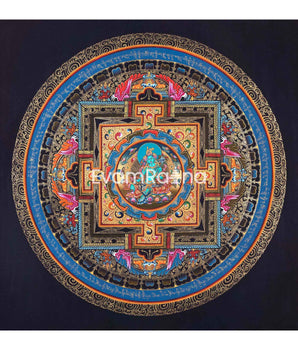 Green Tara Thangka Mandala