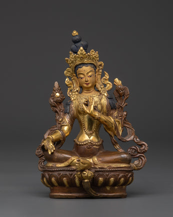 Green Tara statue for peace