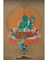 the-green-tara-goddess-painting-divine-feminine-altar-decor