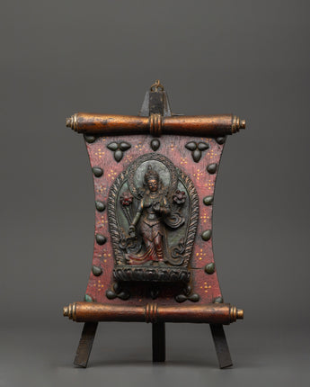 Handcrafted Green Tara Wall Art