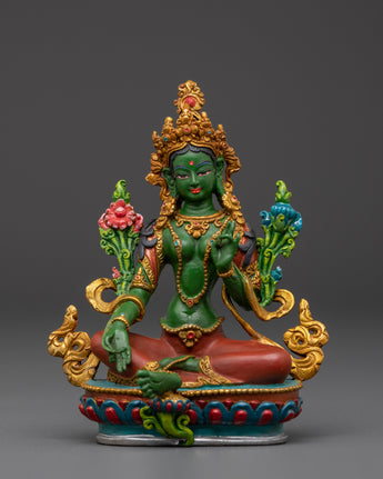 Traditional Green Tara Statue