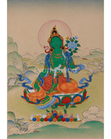 Goddess Green Tara Painting