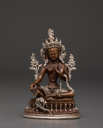 handmade-statue-of-green-tara