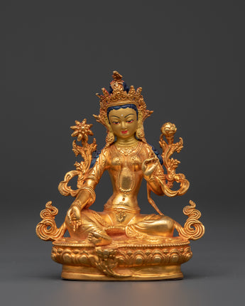 Sacred Green Tara Buddha Statue