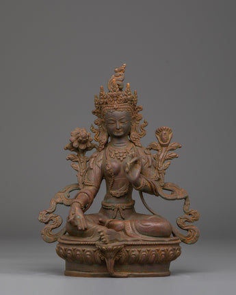 Divine Bodhisattva Green Tara Handmade Statue