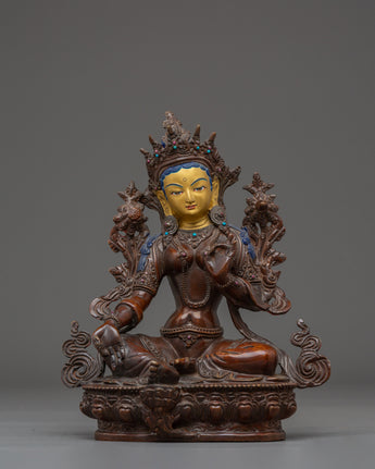 Tibetan Buddhist Deity Green Tara Statue