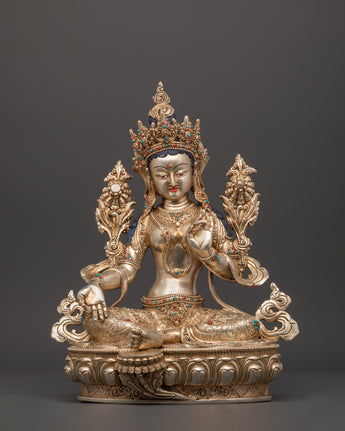 Sacred Green Tara Sculpture for Healing