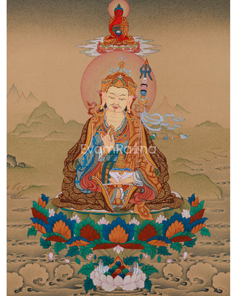 guru rinpoche with amitabha buddha