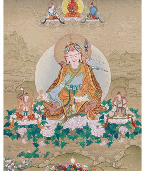 Vajrayana Buddhism Guru Rinpoche Thangka