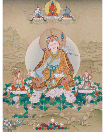 Vajrayana Buddhism Guru Rinpoche Thangka