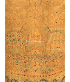 Guru Rinpoche Consort Lineage Tree Thangka Print
