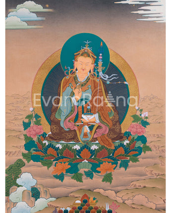 Thangka Print Of Lotus-Born Master