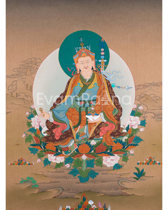 Traditional Padmasambhava Thangka Print
