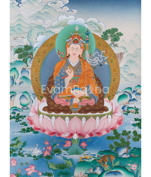 Traditional Padmasambhava Thangka Print