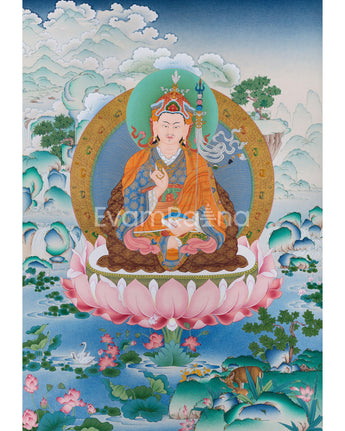 Traditional Padmasambhava Thangka Print