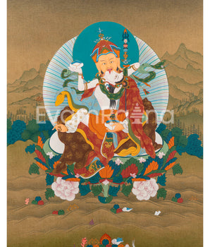 Guru Rinpoche with Consort Giclee Print | High-Quality Padmasambhava Artwork