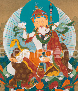 Guru Rinpoche with Consort Giclee Print | High-Quality Padmasambhava Artwork