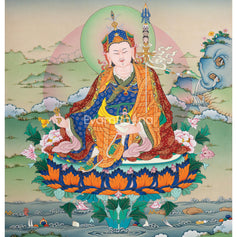 The Lotus Born Guru Thangka Print's