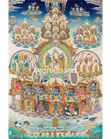 Guru Rinpoche Refuge Tree Thangka