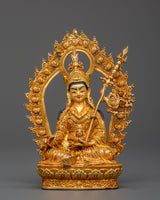 Gold Plated Guru Rinpoche Statue