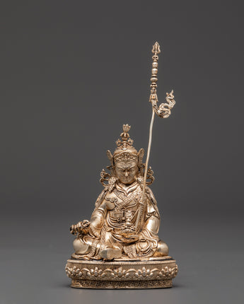 silver-plated-padmakara-statue